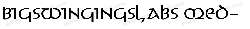 BigSwingingSlabS Med字体转换